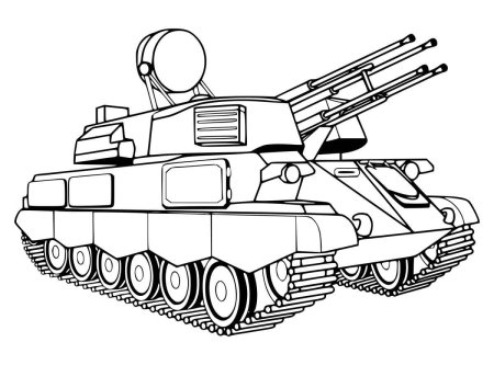 Раскраска танк т34 Военная техника
