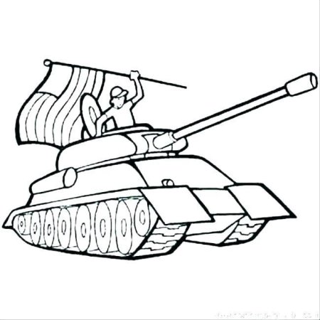 Танкист раскраска