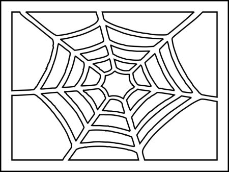 Паутина шаблон для вырезания
