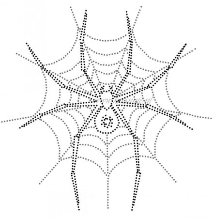 Узор паутинка крючком