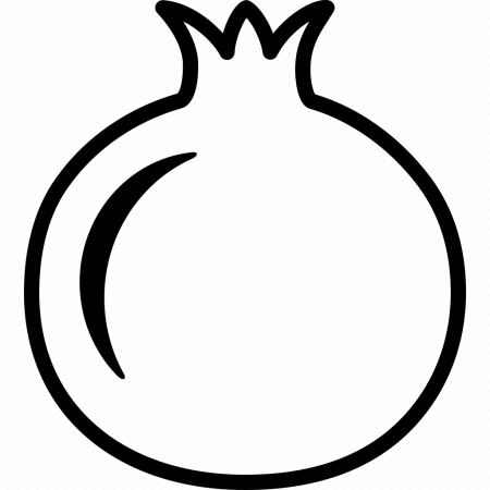 Контур граната для раскрашивания