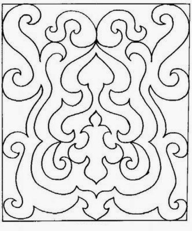 Трафарет ковра