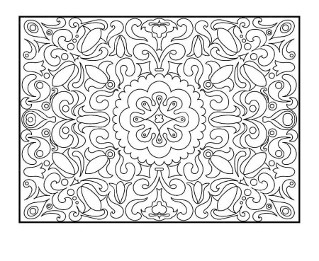 Ковер раскраска