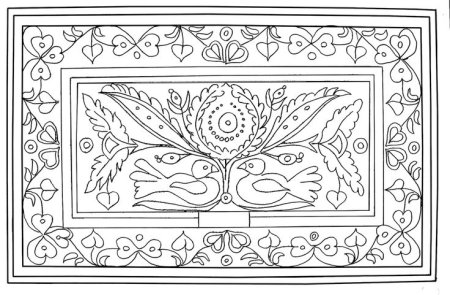 Ковер раскраска