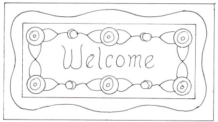 Ковер раскраска для детей