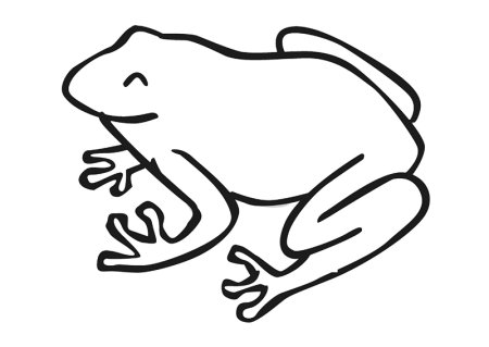 Силуэт лягушки