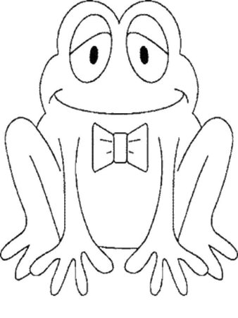 Лягушка трафарет