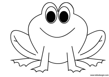 Лягушка раскраска