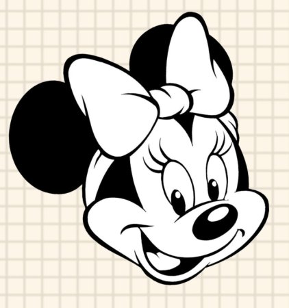 Минни Маус раскраска