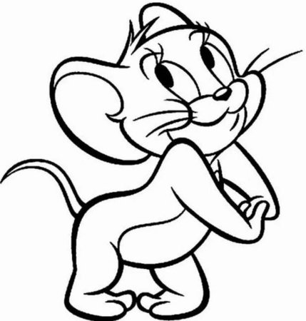 Мышонок Джерри раскраска