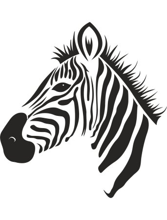 Трафарет Зебра