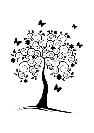 Трафарет "дерево"