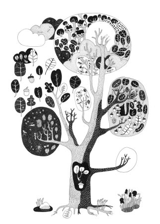 Декоративное дерево Графика