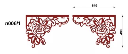 Ажурный ламбрекен узоры