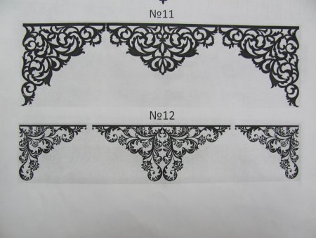 Ажурный ламбрекен узоры