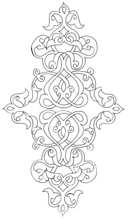 Эскиз восточного орнамента