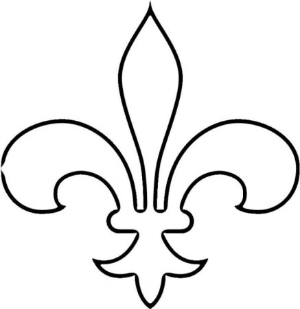 Флер де Лис шаблон