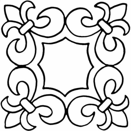 Татарский орнамент трафарет