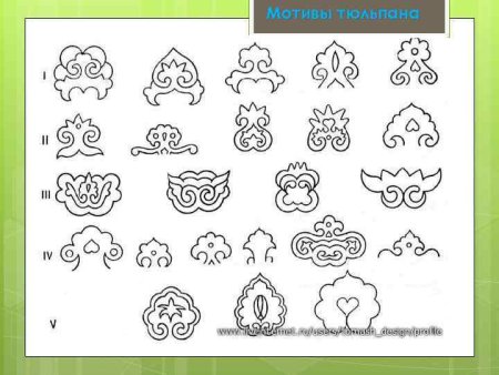 Татарский орнамент шиповник