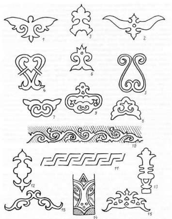 Башкирские узоры для вырезания