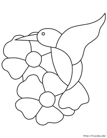 Трафарет для витража для детей