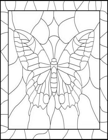 Витраж шаблон