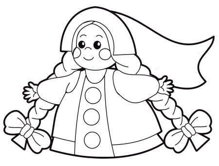 Раскраска "Снегурочка"