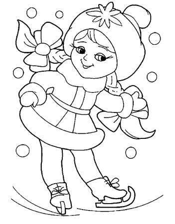 Лицо Снегурочки раскраска