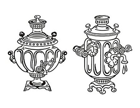 Тульский самовар разукрашка