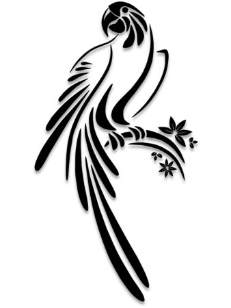 Трафареты птиц для декора