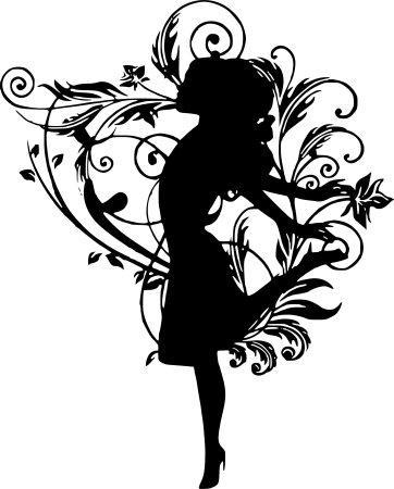 Силуэт гимнастки