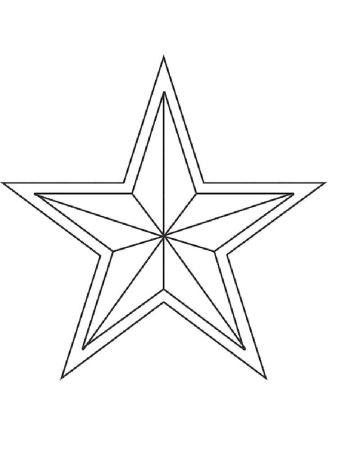 Звезда раскраска