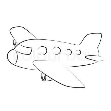 Самолет для раскрашивания