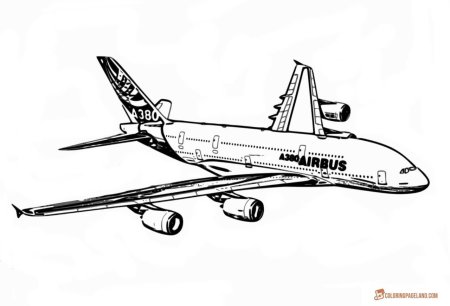 Схематичный рисунок самолета