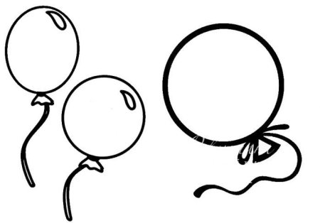 Воздушный шарик для вырезания