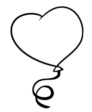 Воздушный шарик раскраска