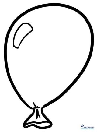 Воздушный шарик раскраска