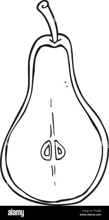 Груша раскраска