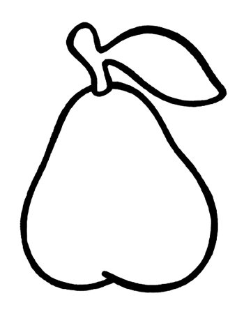 Фрукты. Раскраска