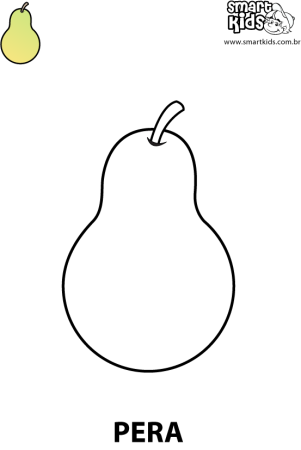 Груша раскраска для детей