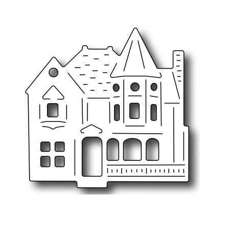 Домик для вырезания на окно