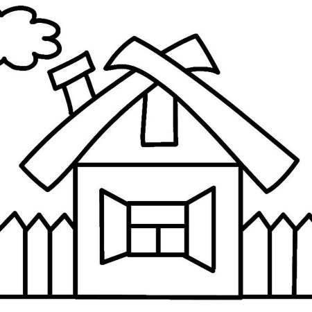 Домик для раскрашивания для детей