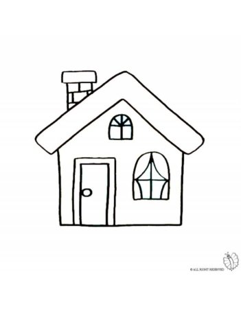 Раскраска. Домики