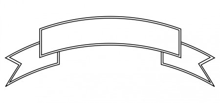 Лента для надписи контур