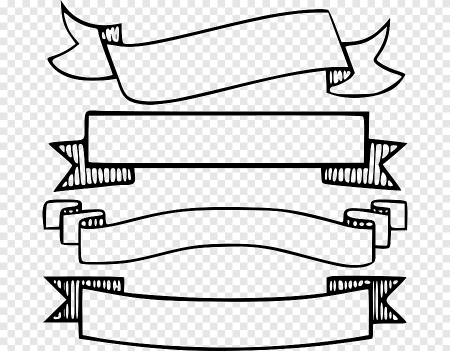 Ленточка для надписи черно белая