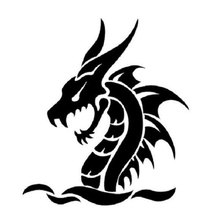 Трафареты драконов для тату