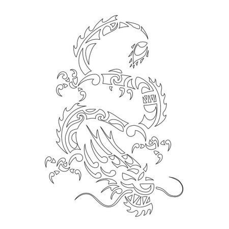 Узоры для бумажных драконов