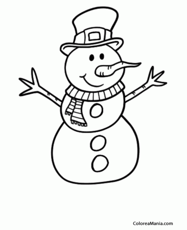 Снеговик раскраска