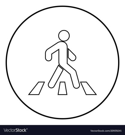 Дорожные знаки круглые для пешеходов