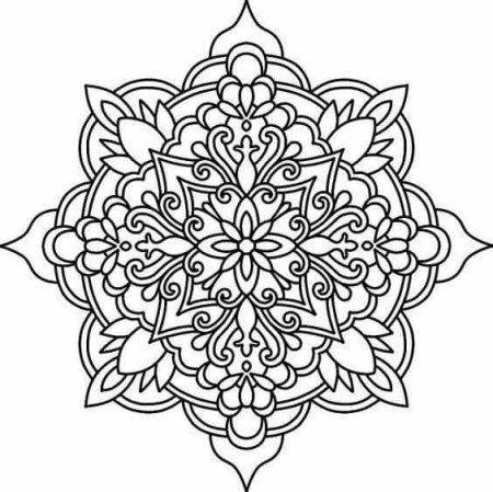 Восточные узоры для раскрашивания